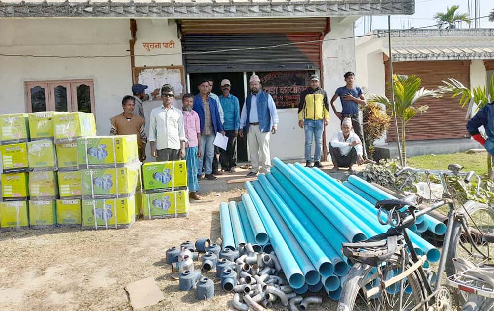 एउटै वडामा ५० लाखको सिंचाई सामग्री वितरणपछि खेतीयोग्य जमीन बाँझै नरहने