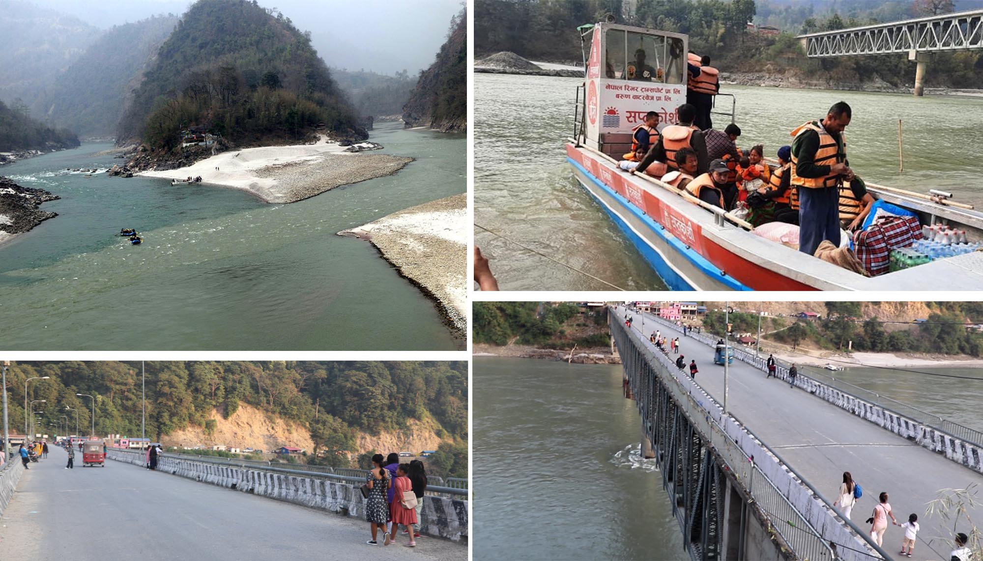 कोशी नदीमा जेटबोटले पनि तान्यो पर्यटक