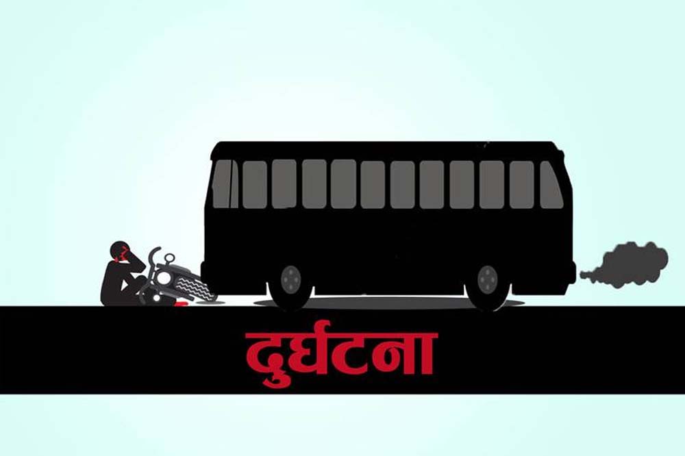सुनसरीमा बसको ठक्करले युवाको मृत्यु