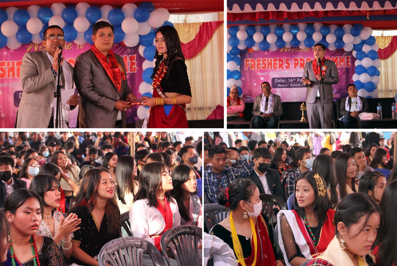 धरान आदर्शमा स्वागत कार्यक्रम