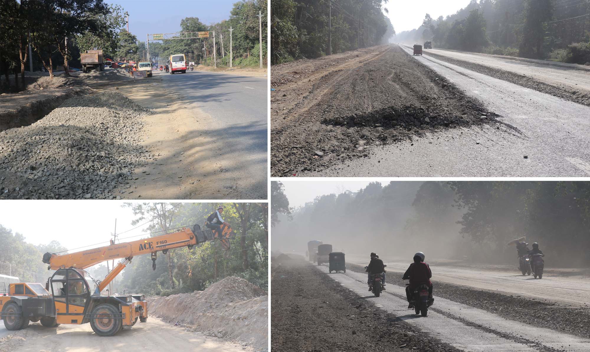 धरानमा सडक विस्तारः बजारमा अन्यौल