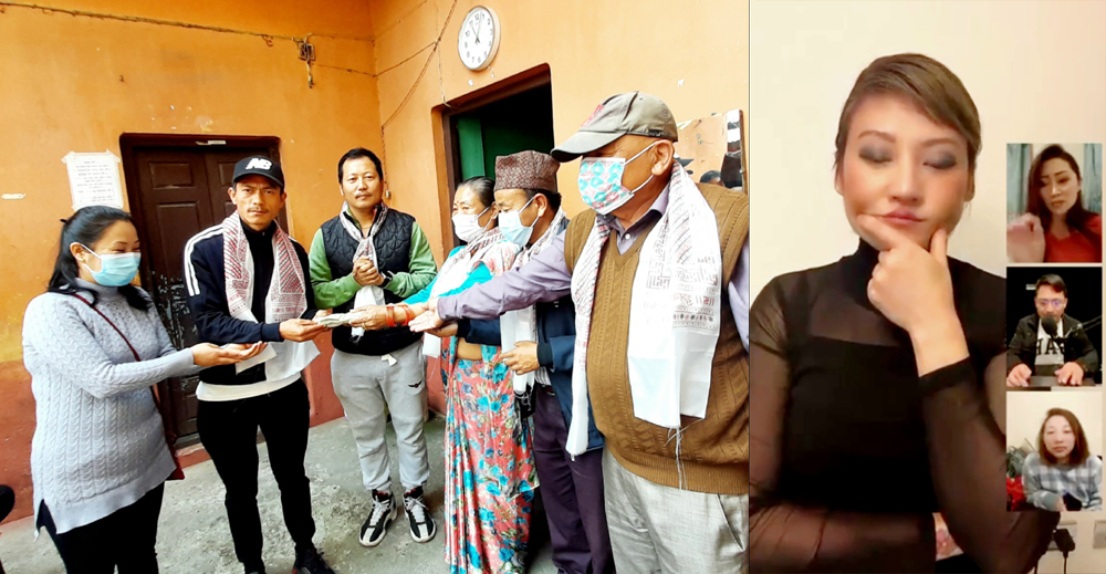 धरानमा जसले टिकटक चलाएर सहयोग गरे