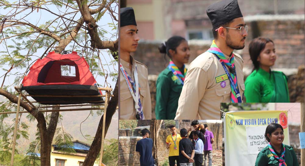 धरानमा स्काउटिङद्वारा प्रयोगात्मक क्याम्प आयोजना