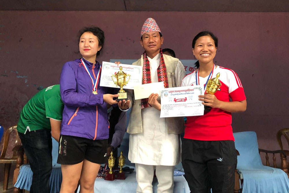 धरानमा ब्याडमिन्टन प्रतियोगिता