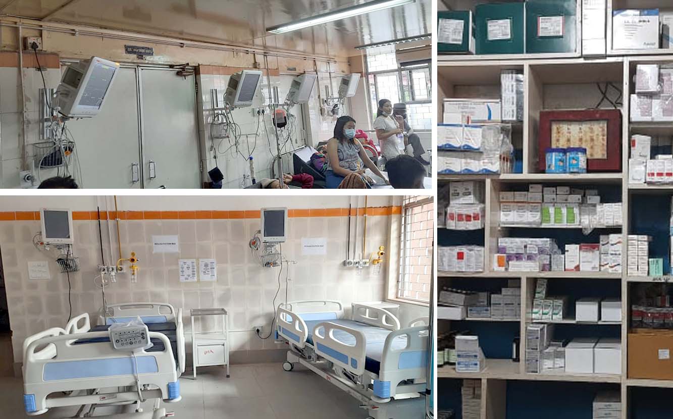 धरानको बीपी प्रतिष्ठानको इमरजेन्सीमा नयाँ उपकरण र  २० थान बेड, १५ थान ट्रली थप