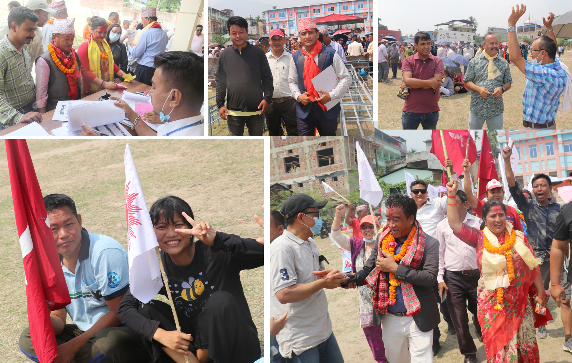धरानमा एमालेको चुनावी रौनक