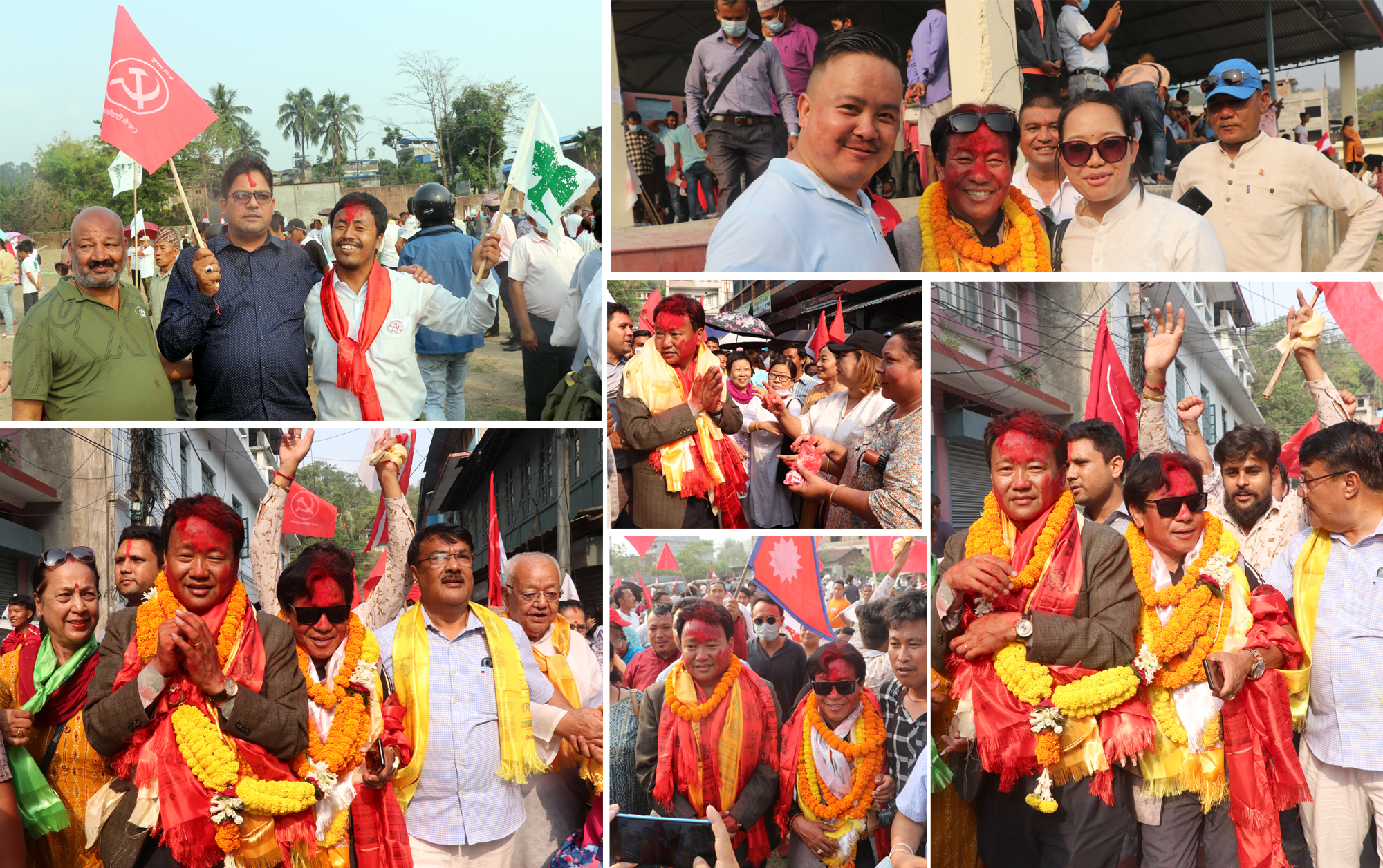धरानमा गठबन्धनको चुनावी रौनक