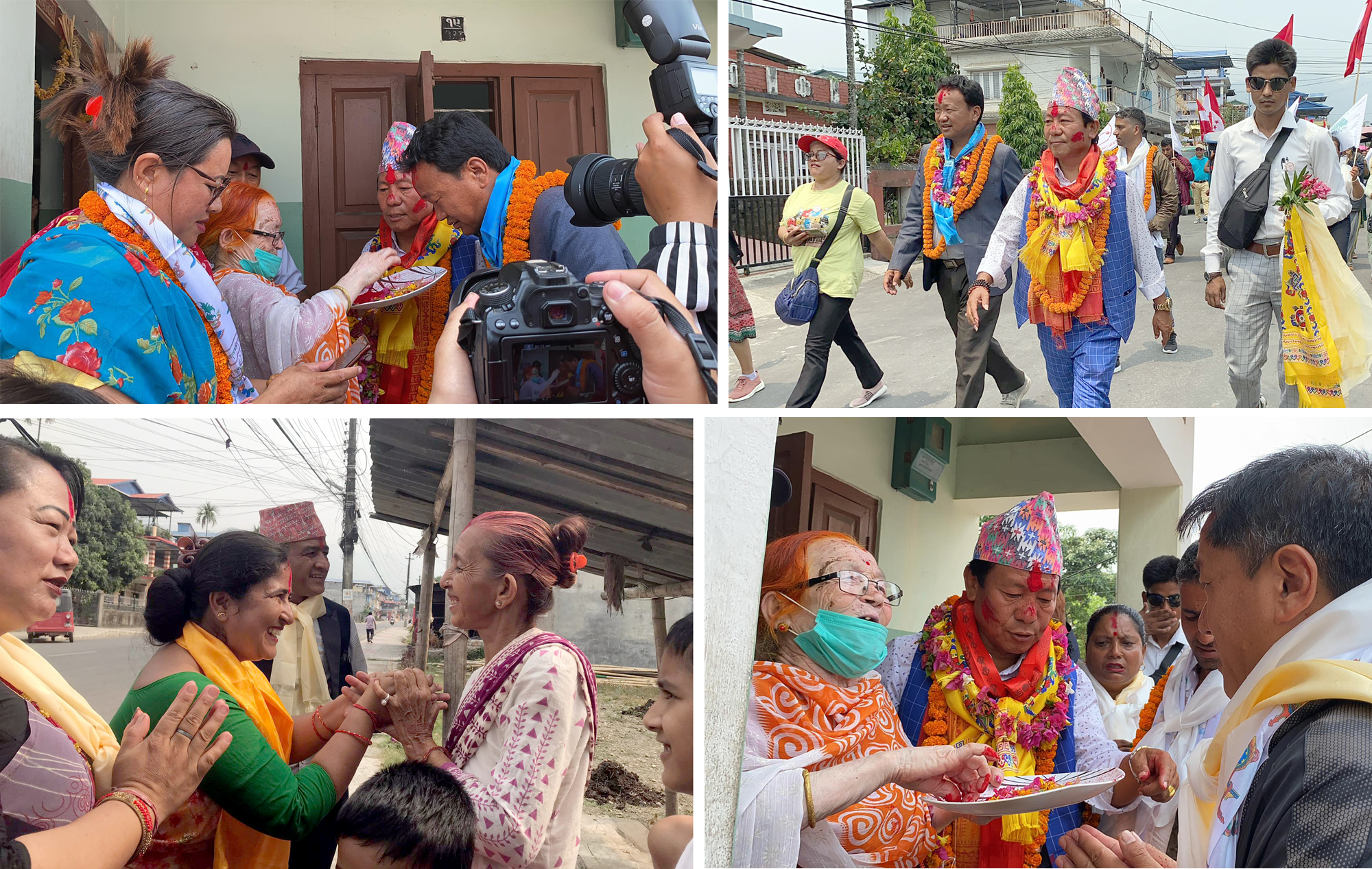 धरानका मतदाता रिझाउँदै उम्मेदवार