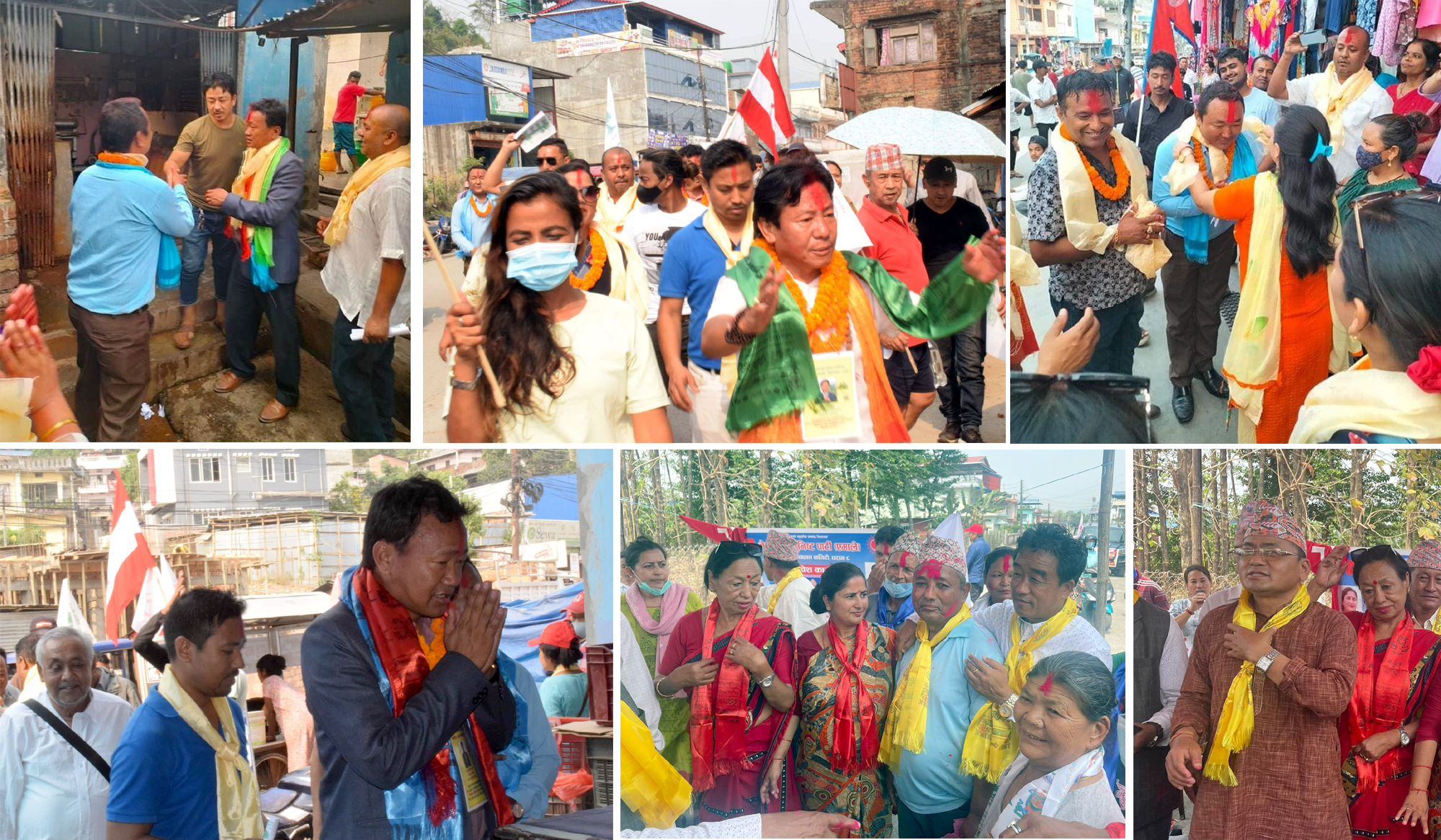 धरानमा घरघरमा पुगे उम्मेदवार