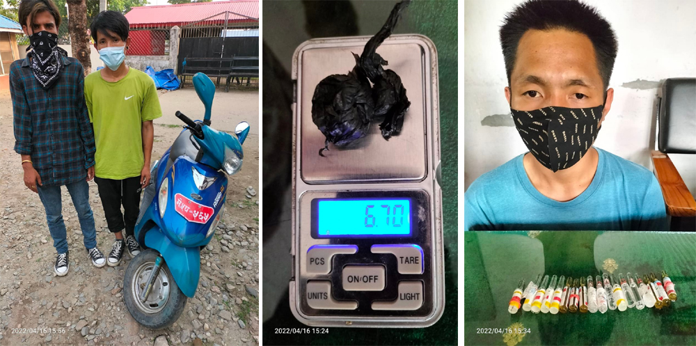 लागूऔषधसहित तीनजना समातिए