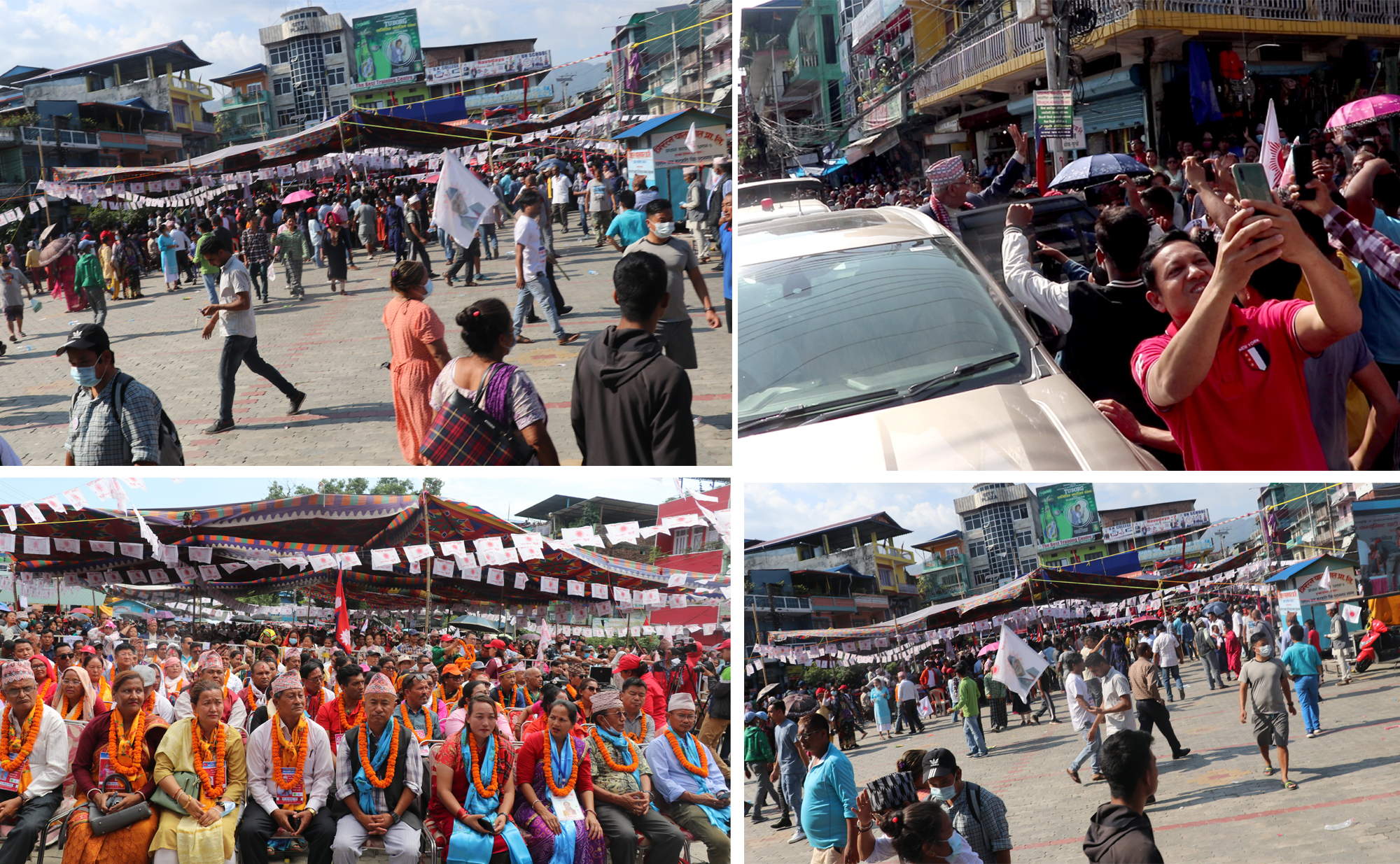 धरानमा यस्तो थियो एमालेको चुनावीसभा