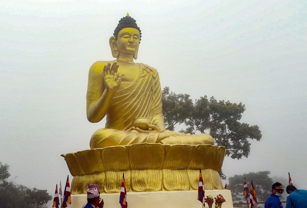 धरानमा ४० फिट अग्लो बुद्धको प्रतिमा निर्माण