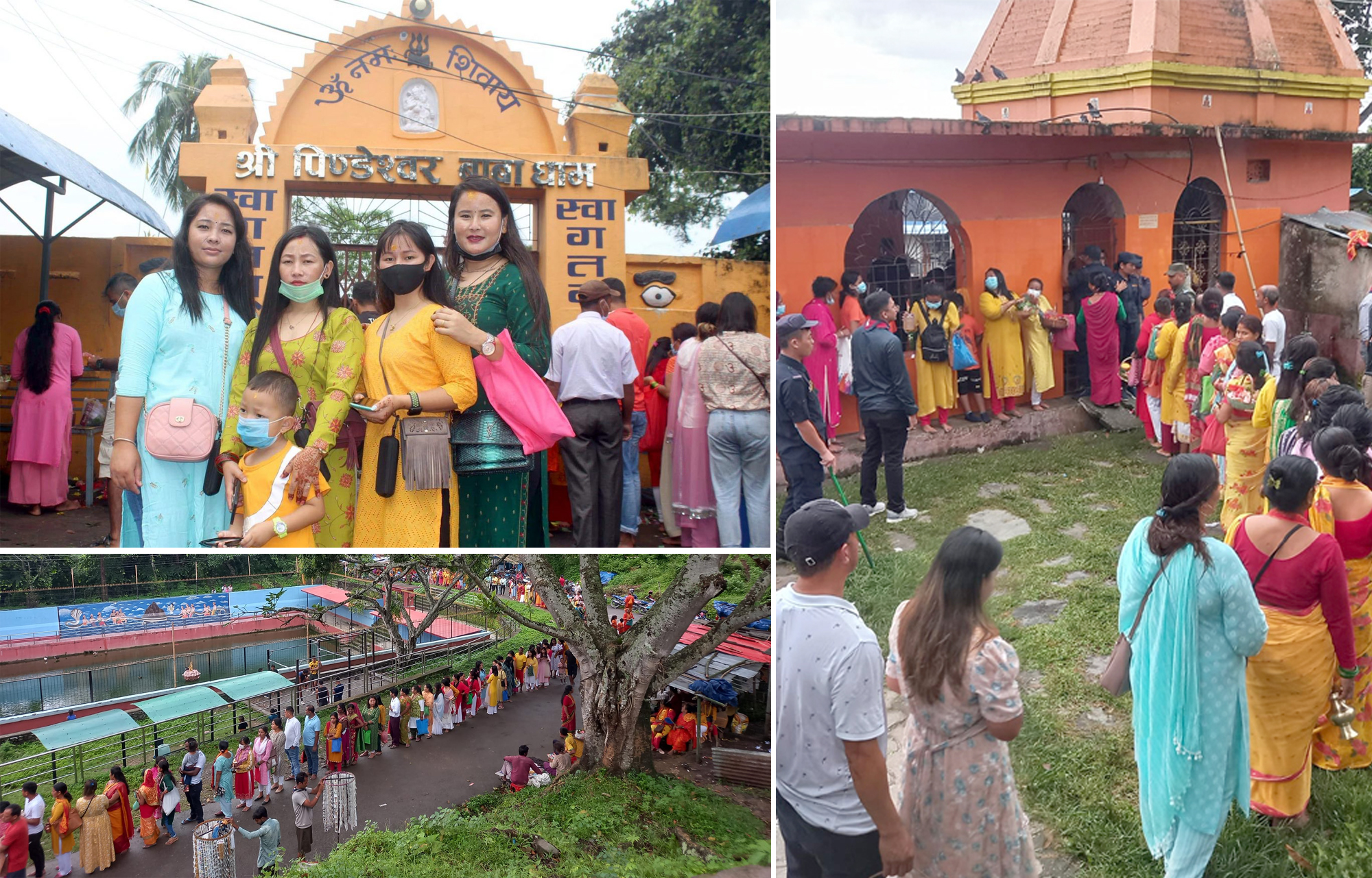 धरानको पिण्डेश्वरीमा लामबद्ध भक्तजन