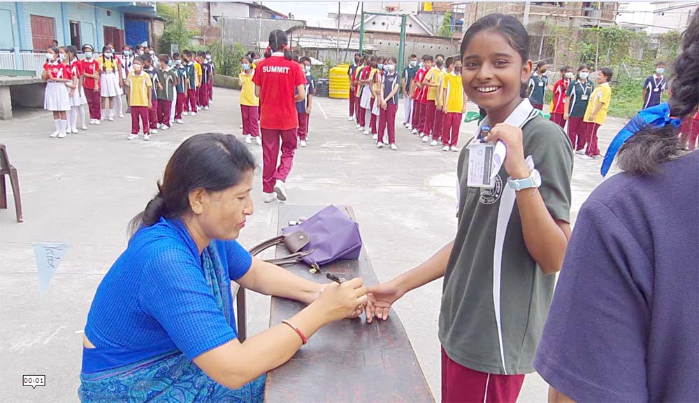 धरानको समिट स्कुलमा निर्वाचन
