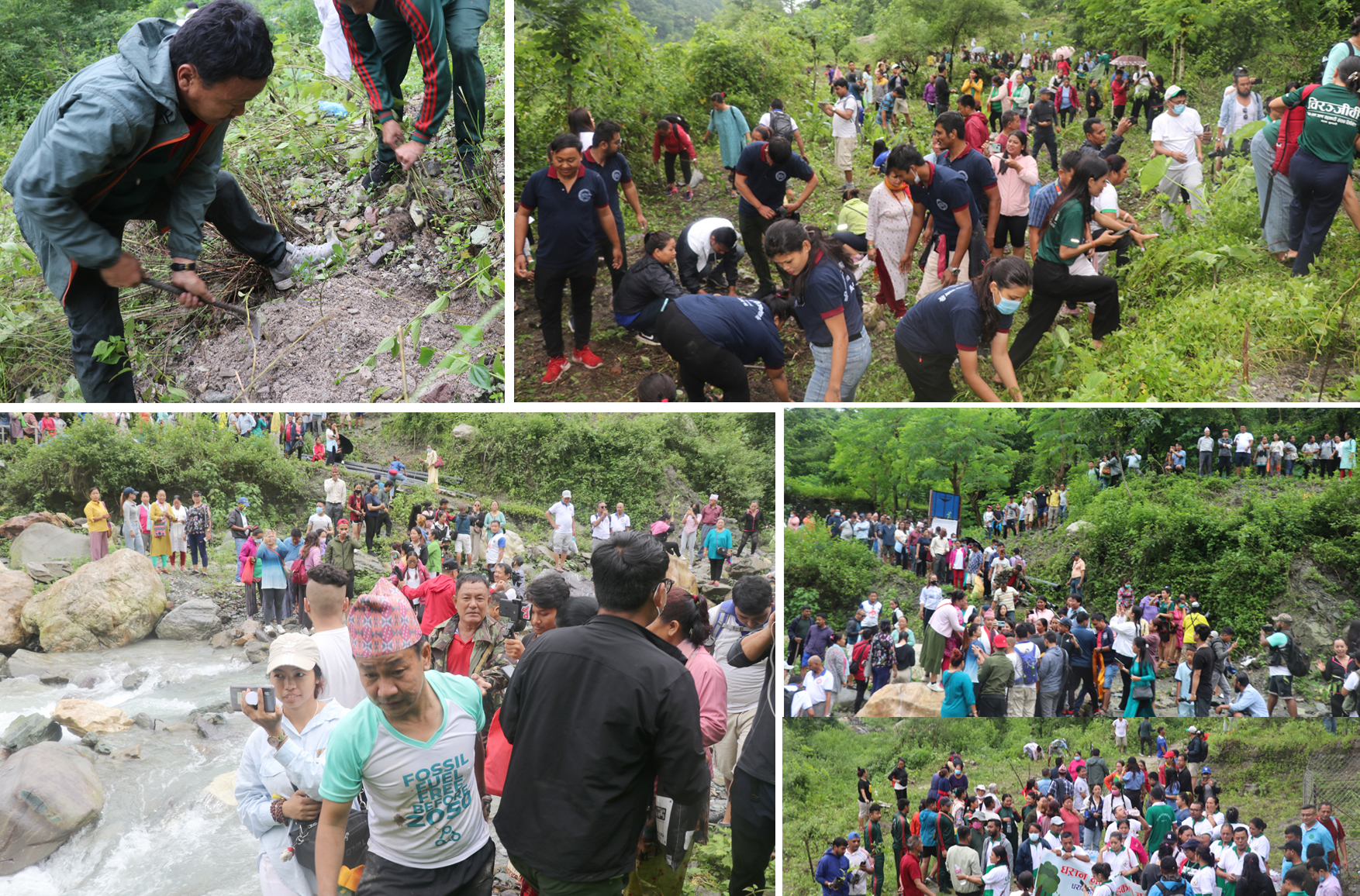 धरानमा वृक्षारोपण र श्रमदान गर्न पाखै, बगरैभरी