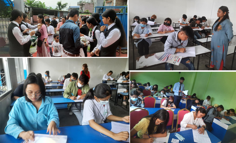 युएन, नवोदय कलेजमा पहिलो चरणको प्रवेश परीक्षा सम्पन्न