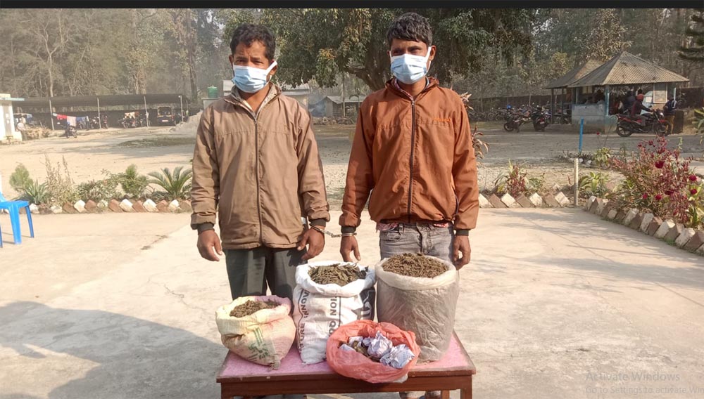 लागूऔषध गाँजासहित २ जना पक्राउ