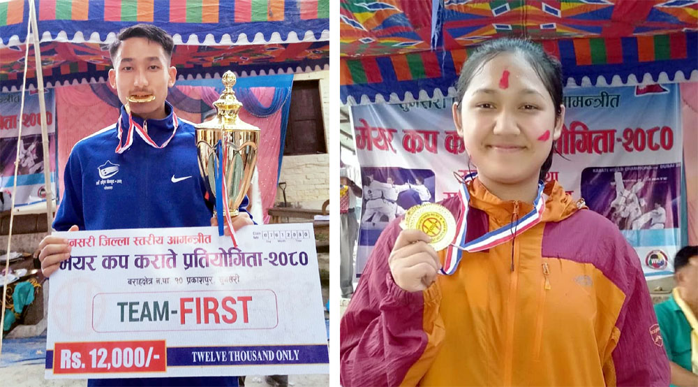 धरानको सुनाखरी एकेडेमीका छात्रछात्राले जिते गोल्डमेडल
