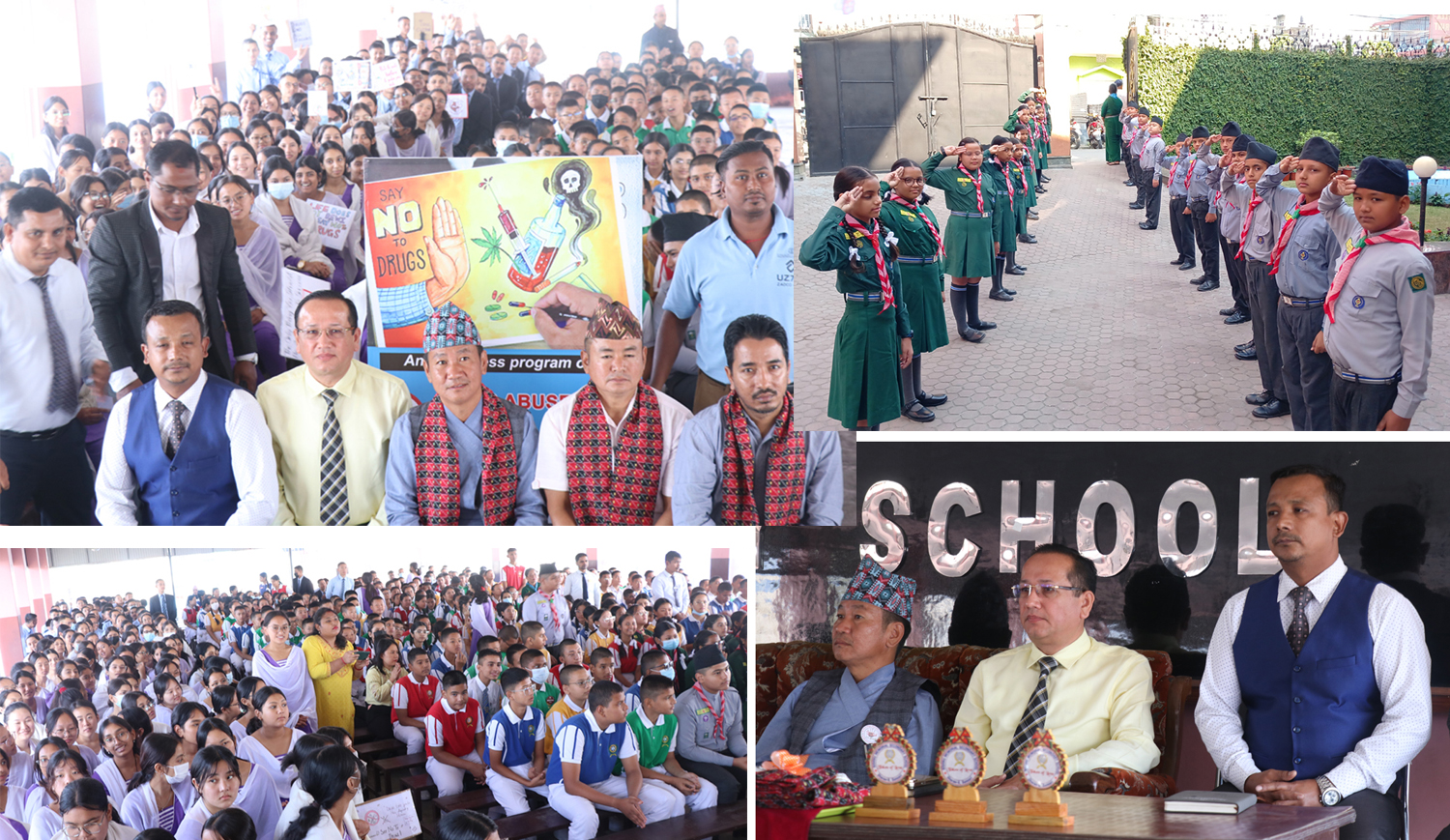धरानको विष्णु स्कुलका विद्यार्थीलाई लागूऔषध सचेतना, विष्णुले किताबको ज्ञानमात्रै होइन, जीवनको ज्ञान पनि सिकाइरहेको छः मेयर साम्पाङ (भिडियोसहित)