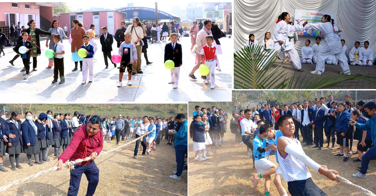 धरानको विष्णु स्कुलले पढाइसँगै खेलकुदमा पनि विशेष जोड दिँदै