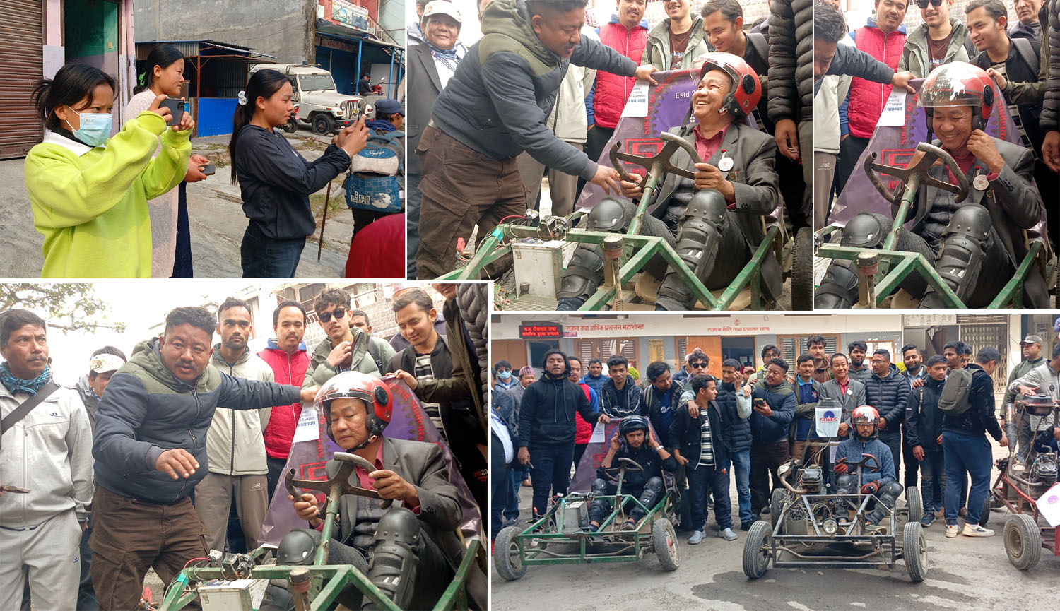 धरान पढ्ने विद्यार्थीले बनाए ब्याट्री र पेट्रोलबाट चल्ने अचम्मको सवारी, मेयर साम्पाङले हाँकेपछि अन्ततः सहयोग गर्नेसम्ममा पुगे (तस्वीर र भिडियोसहित)