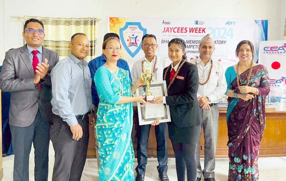 वक्तृत्वकलामा धरानको युएन, नवोदय कलेजकी एन्जिला कार्की प्रथम