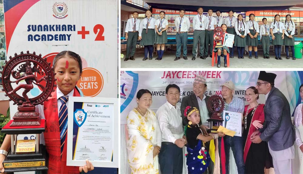 धरानको सुनाखरी स्कुल पढ्ने चारु राई उपमहानगरव्यापी नृत्यमा प्रथम