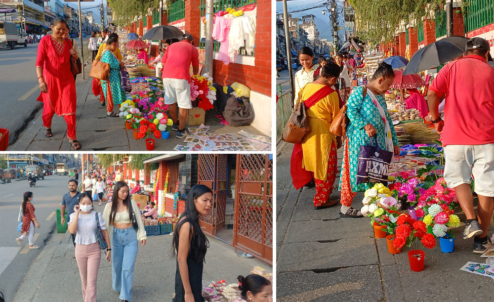 धरानको भानुचोकमा फुटपाथ कब्जा गरी व्यवसाय फिजाउनेलाई हटाउने तयारीमा उपमहानगरपालिका