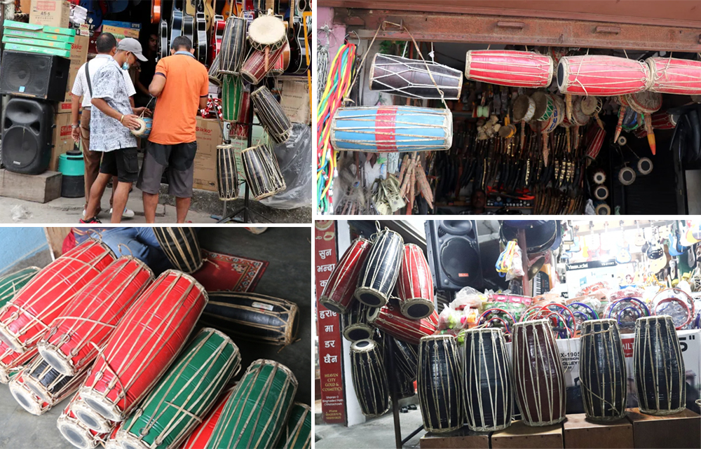 तिहार नजिकैः धरानमा मादलको बिक्री बढ्यो