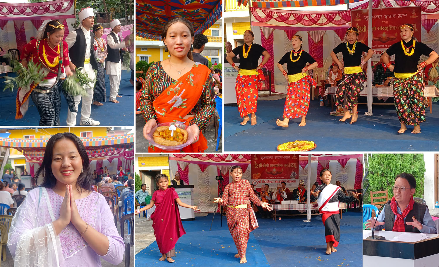 धरानमा शिक्षकलाई तलब खुवाउन किरातेश्वर स्कुलको देउसीभैलो