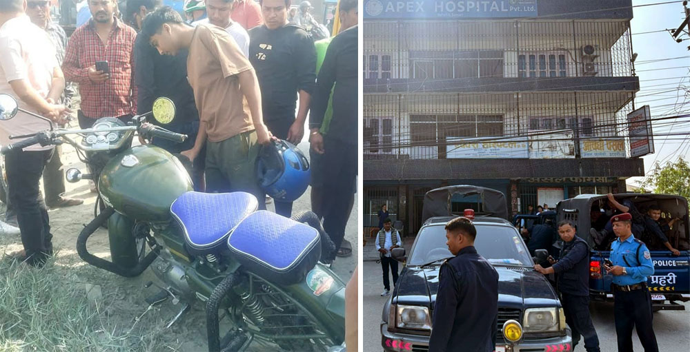 म्याजिक भ्यानले बुलेट मोटरसाइकललाई ठक्कर दिँदा धरानमा उपचारका क्रममा श्रीमान–श्रीमतीको मृत्यु