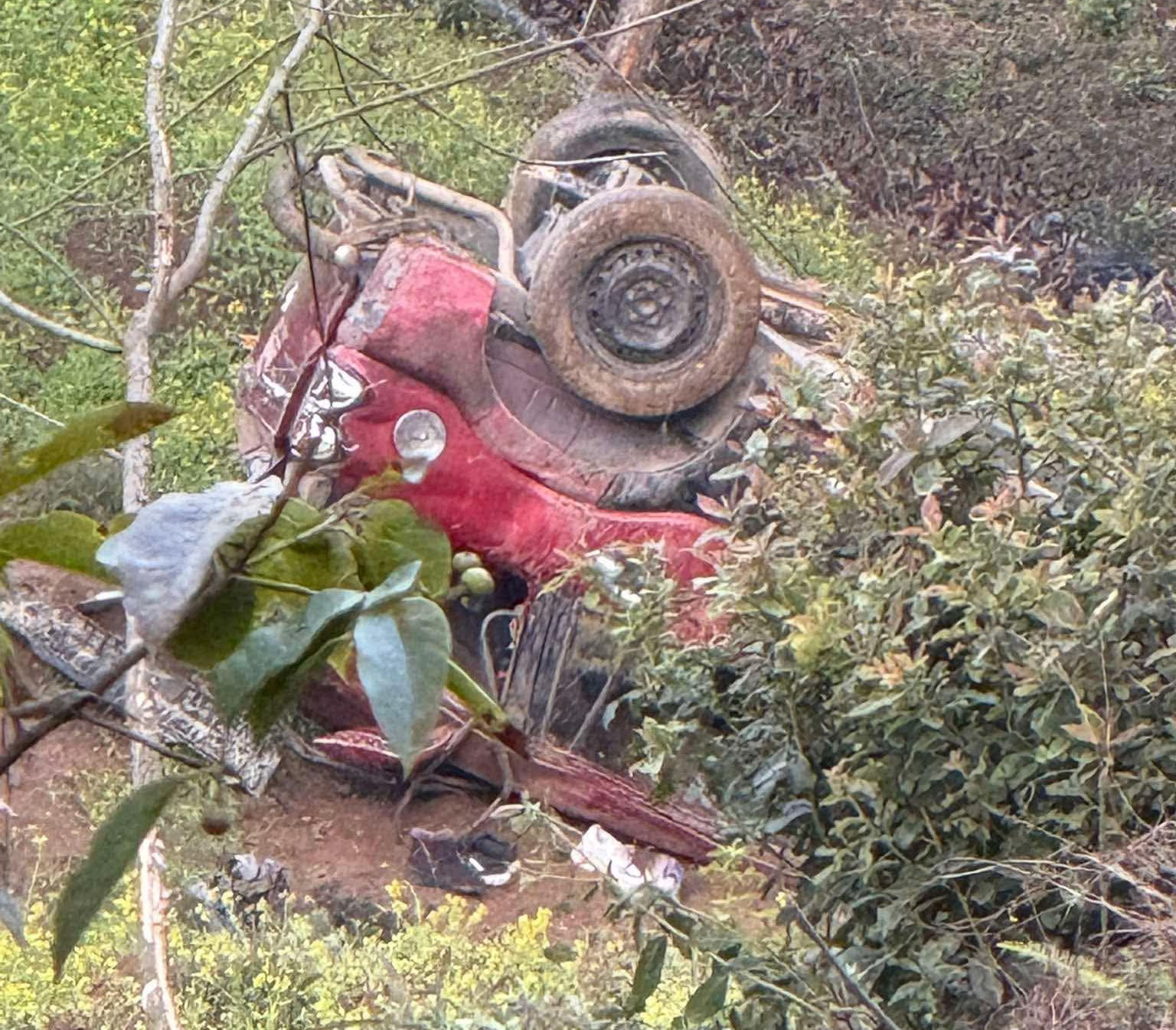 धरानबाट हिँडेको स्कारपियो दुर्घटनामा घुम्न निस्किएका १० जना घाइते, चारजना गम्भीर, धरान ल्याइँदै