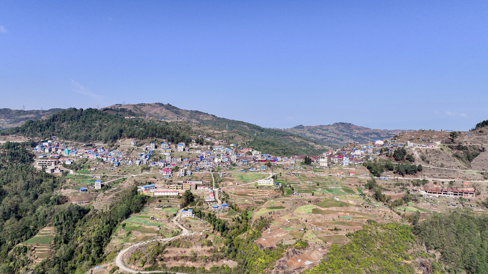 तस्वीरमा तेह्रथुमको वसन्तपुर बजार