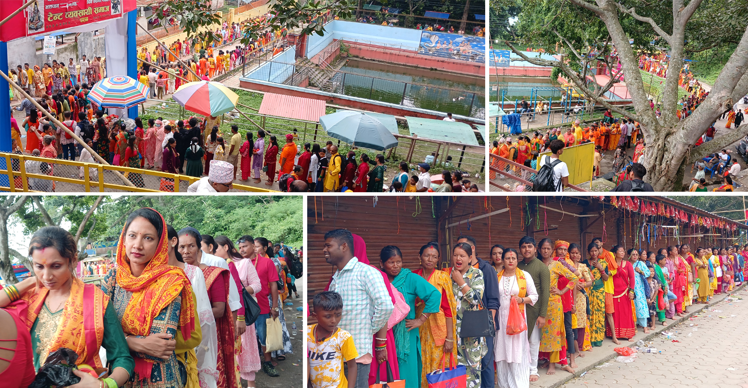 धरान पहेंलपुर, १ लाख ५० हजारले चढाए जल पिण्डेश्वरमा (४० तस्वीर र भिडियोसहित)