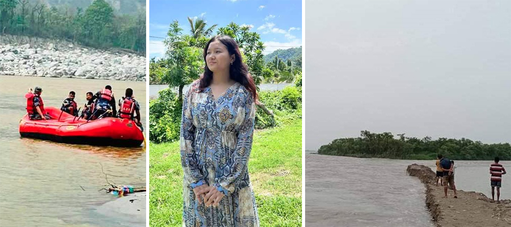 धरानका व्यवसायीलाई मोटरसाइकल र छोरीसहित खोलाले बगायो, कोशी नदीमा डुबेकी छोरी अझै भेटिइनन्