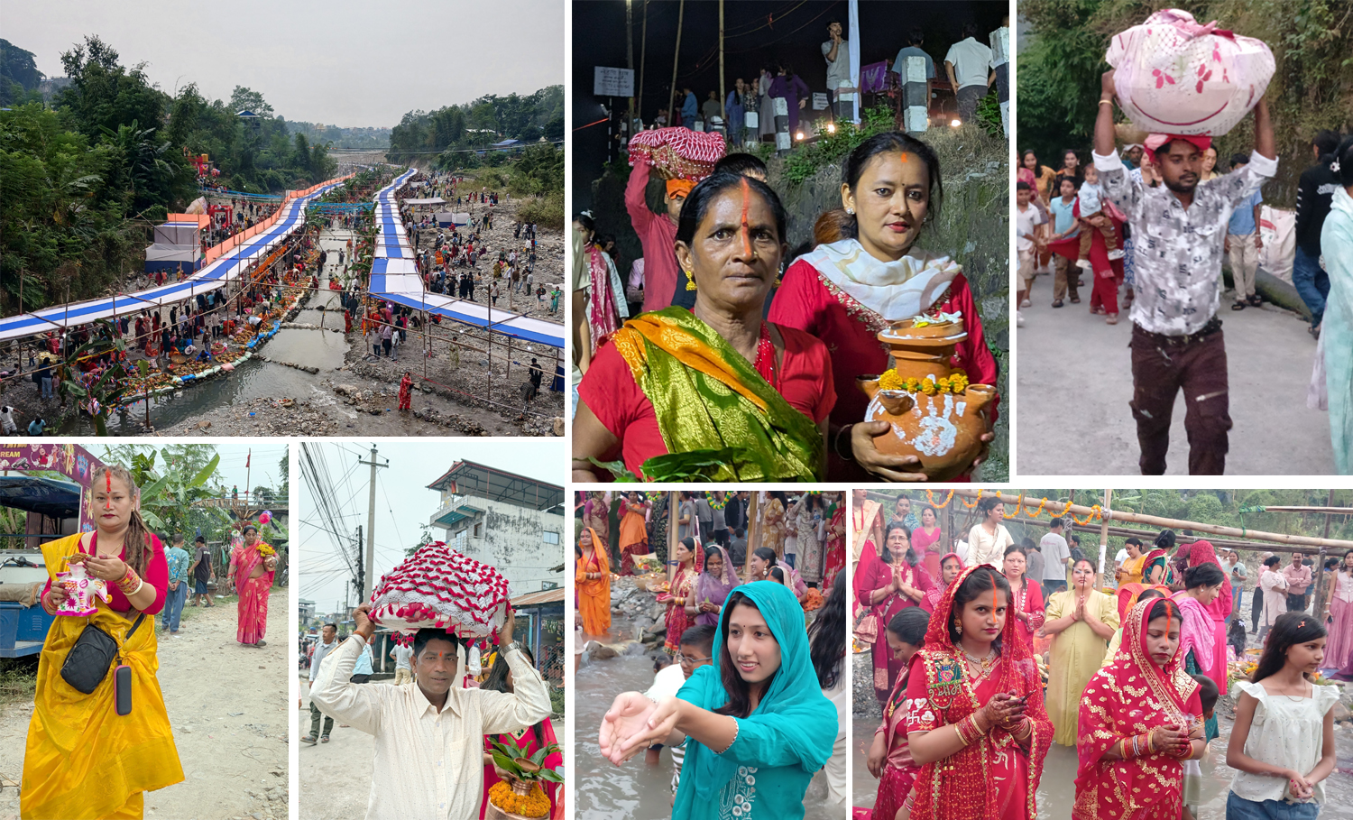 धरानमा छठ पर्वमा छायो उल्लास, सर्दु र सेउतीमा यस्तो भीड