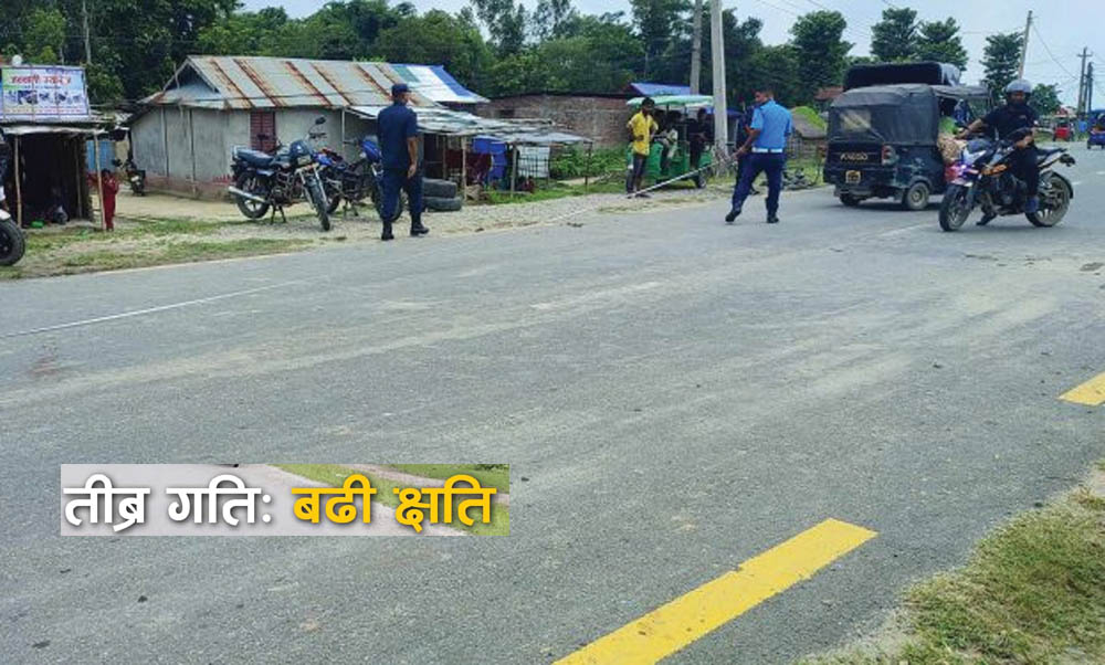 सुनसरीमा प्रहरीले तीब्र गतिमा मोटरसाइकल हुँइक्याउँदा गयो ज्यान