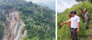 धनकुटाका गाउँ पहिरोको जोखिममा