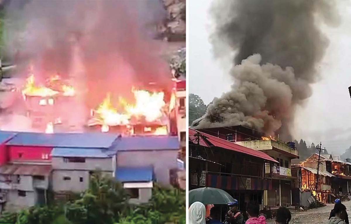 ताप्लेजुङमा भीषण आगलागी