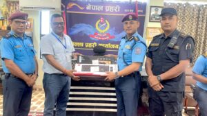 प्रहरीलाई दुई थान कम्प्युटर सहयोग