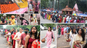 धरानको विश्वकर्मा मन्दिरमा यस वर्ष पूजा गर्नेको भीड लागेन (फोटो फिचरसहित)