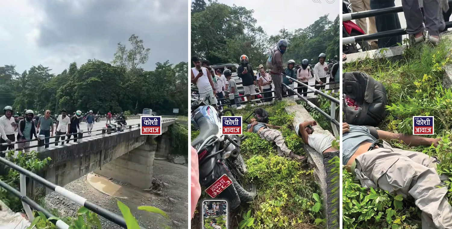 धरान–इटहरी सडकको सेउती सेउती पुलमा दुर्घटना, गम्भीर घाइतेको मृत्यु