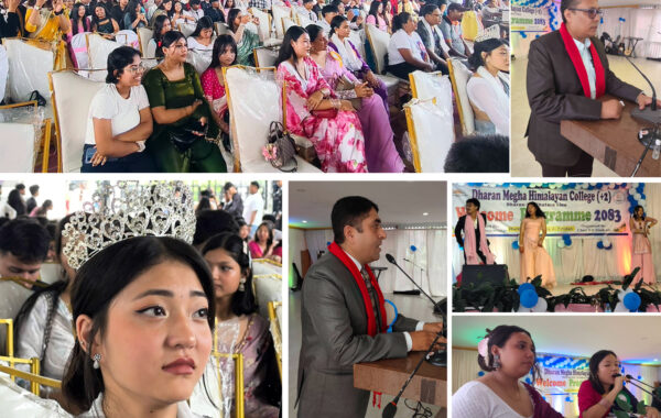धरान मेघा कलेजमा सांस्कृतिक कार्यक्रमसहित स्वागत
